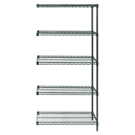Quantum Storage Systems Add-On Kit 12"X48"X63", Proform, Green Epoxy AD63-1248P-5